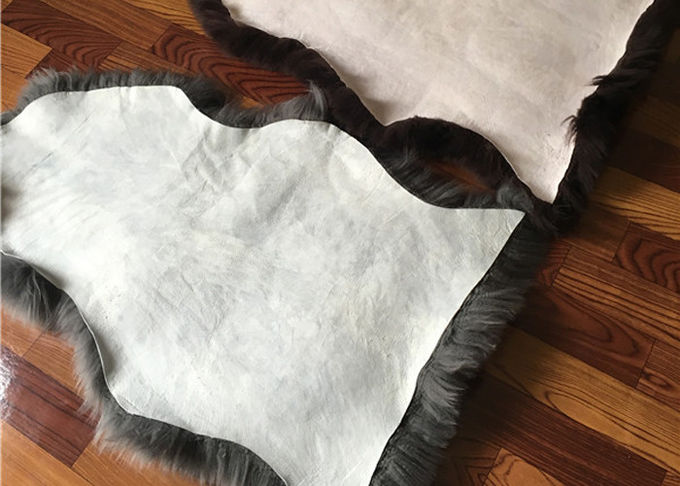 Το φυσικό Sheepskin της Αυστραλίας Sheepskin μαλλιού κουβερτών μαύρο βαμμένο μακρύ ενιαίο δέρμα ρίχνει