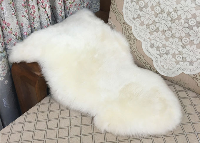 Sheepskin Shearling ελεφαντόδοντου άσπρη αυστραλιανή κουβέρτα αντιολισθητική για τα εσωτερικά χαλιά πατωμάτων