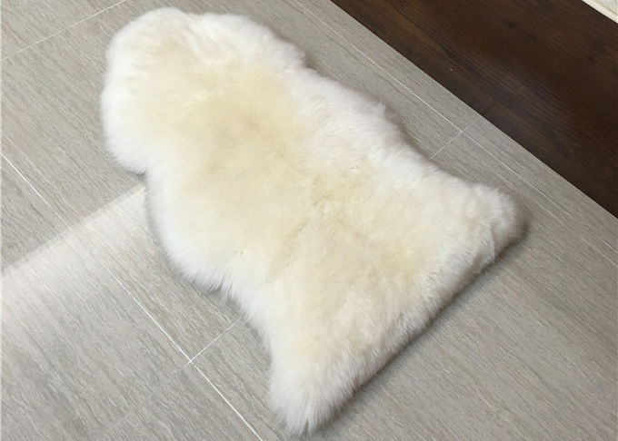 Sheepskin κρέμας 120*180cm τετραγωνικό αυστραλιανό μαλακό μακρύ μαλλί κουβερτών με την αντιολισθητική υποστήριξη