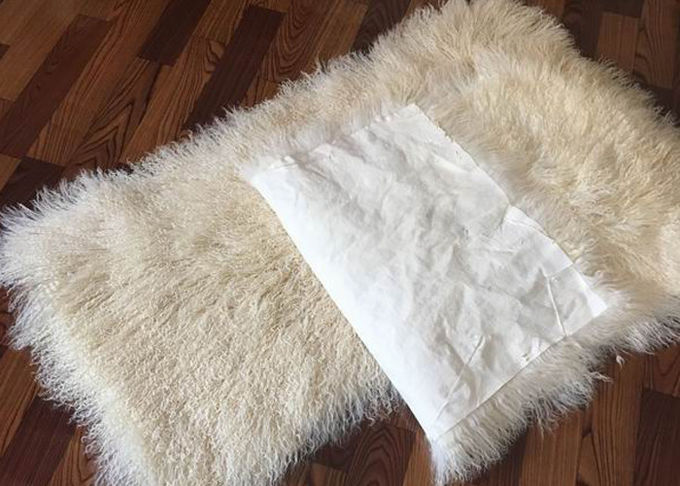 Πραγματική θιβετιανή/μογγολική Sheepskin 100% κουβέρτα κατά του μαζέματος για εσωτερικό διακοσμητικό