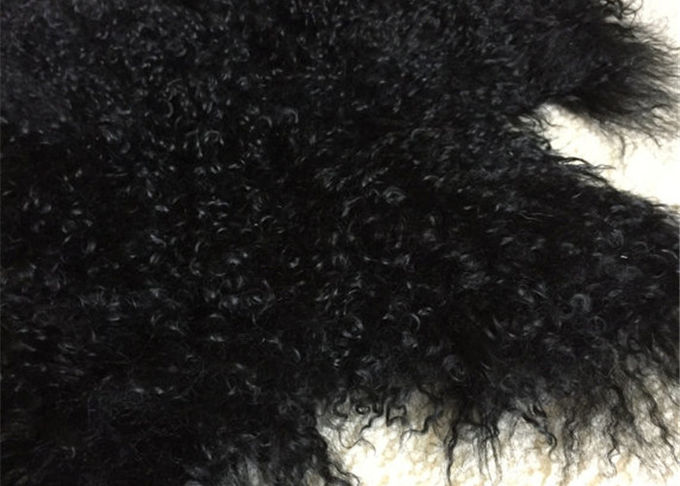 Γνήσιο μακρύ σγουρό μογγολικό Sheepskin ενιαίο δέρμα 60 *120cm κουβερτών για την κρεβατοκάμαρα