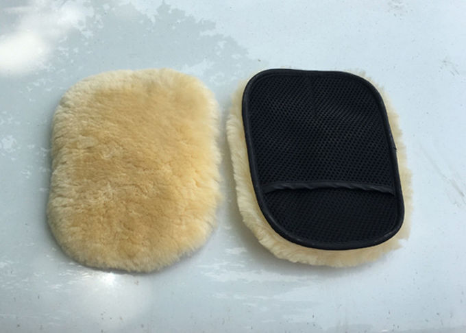 Sheepskin γάντι πυγμαχίας ένα πλυσίματος αυτοκινήτων δευτερεύον μερινός γάντι πυγμαχίας πλυσίματος μαλλιού αυτοκινήτων δερμάτων με την τσέπη