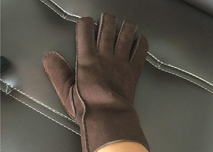 Μπεζ θερμότερα Sheepskin Handsewn γάντια S Μ Λ XL για τα προστατευτικά δάχτυλα