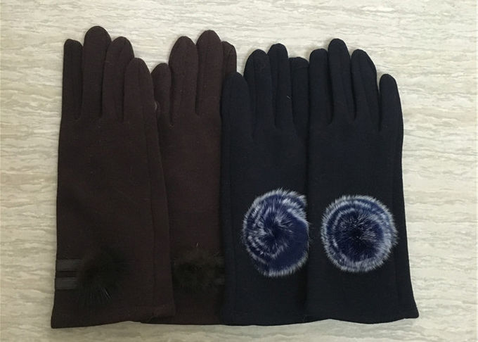 Βελούδου συμβατά γάντια 4060cm οθόνης αφής γυναικών εκλεκτής ποιότητας για το χειμώνα υπαίθριο