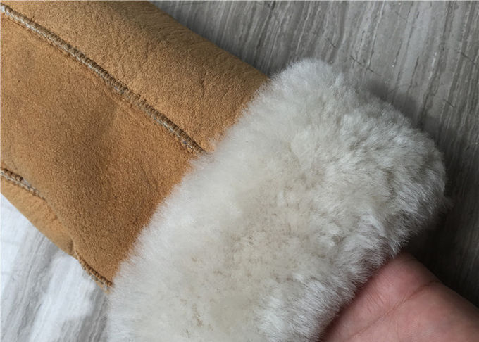 Χέρι - γίνοντα θερμότερα Sheepskin γάντια για τις κυρίες με το μέγεθος μανσετών 5 - 6cm