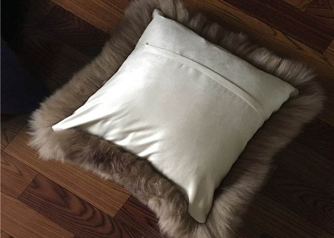 Πραγματικό μερινός Sheepskin Lambswool μαξιλάρι 40 X40cm καθισμάτων με το βαμμένο cOem χρώματος