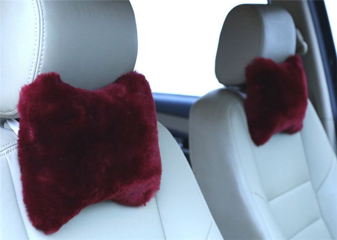 Lambswool μορφής κόκκαλων μαλακός άνετος μαξιλαριών καθισμάτων για τη διακόσμηση/Headrest αυτοκινήτων