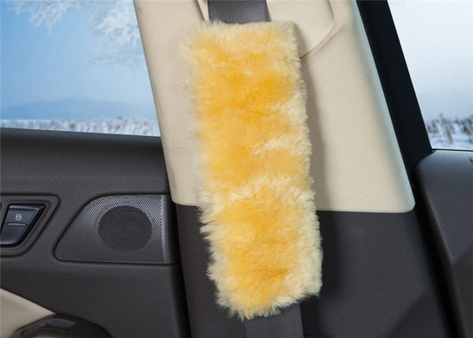 Θερμές μαλακές Washable Sheepskin καλύψεις λουριών ζωνών ασφαλείας για το αυτοκίνητο/το φορτηγό/το αυτοκίνητο